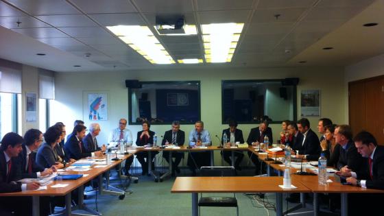 Photo: Meeting of Environment, Energy and Climate Change Minister Yiannis Maniatis with representatives of the American Chamber of Commerce to the EU (4.12.2013)